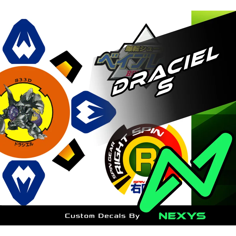 Beyblade Draciel S - Sticker
