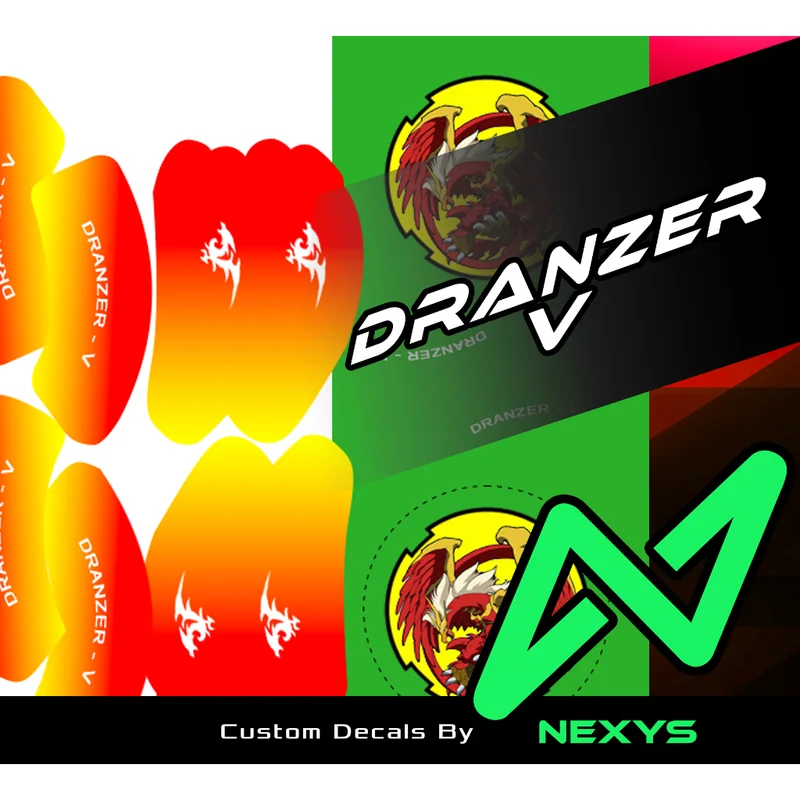 Beyblade Dranzer V - Sticker