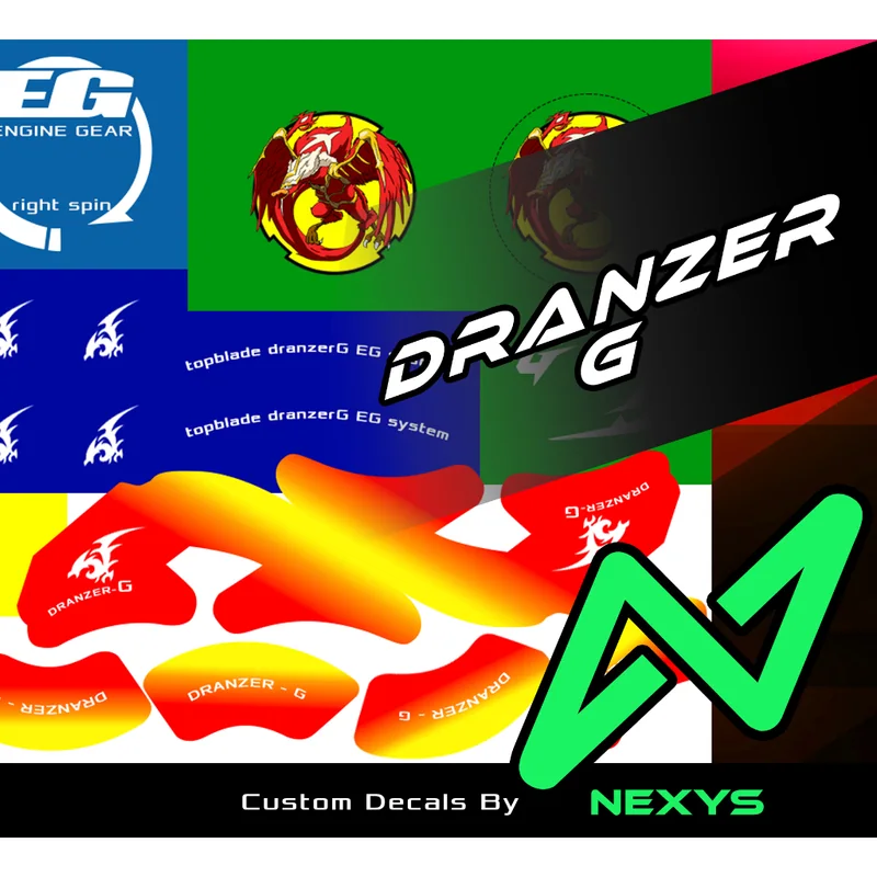 Beyblade Dranzer G - Sticker
