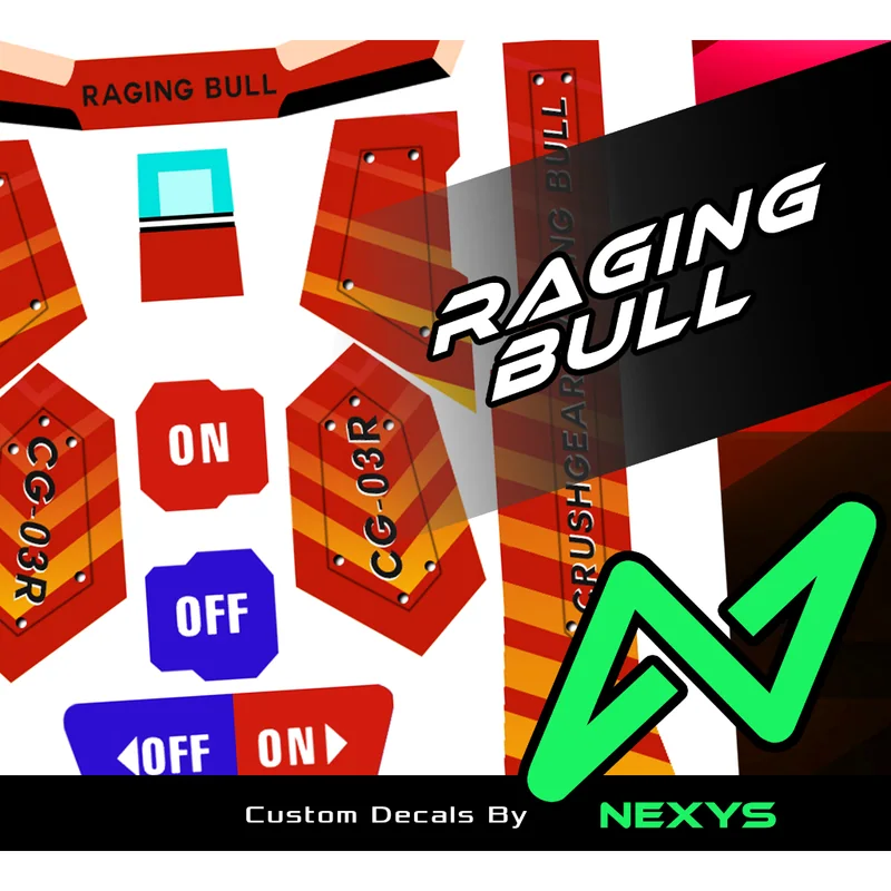 Crush Gear - Raging Bull Sticker