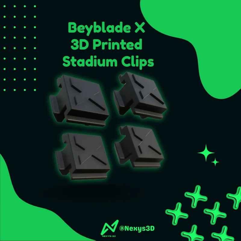 Beyblade X - Stadium Clips - 3D Printed