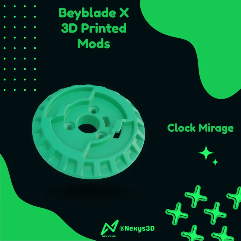 3D Printed Mods for Beyblade X